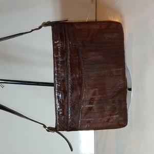 ✨ Vintage Maroon Eel Skin Ladies Purse — Sunco Korea Retro 70s Mod Korean